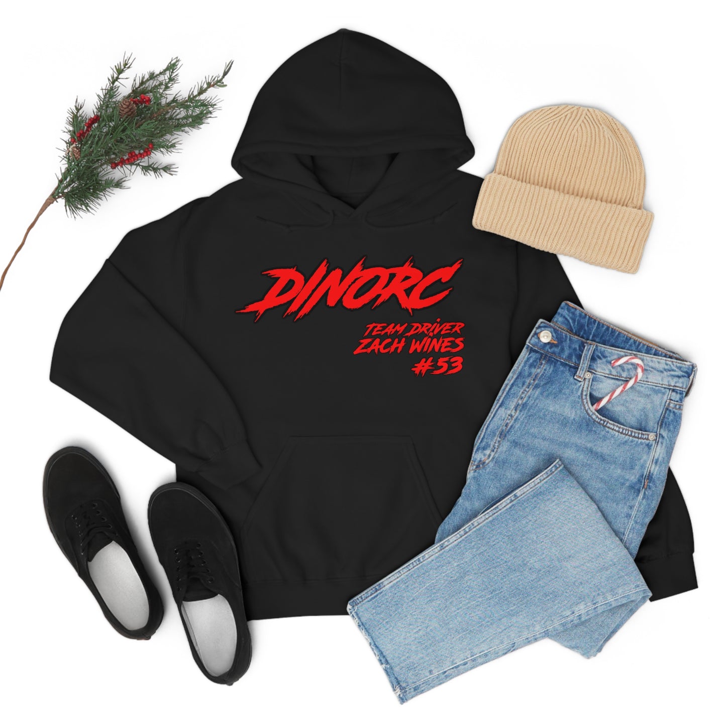 Team Driver Zach Wines DinoRC Logo Hooded Sweatshirt Heavy Blend™ Hooded Sweatshirt