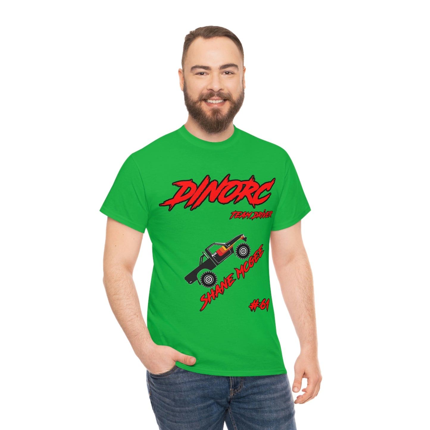 Team Driver Shane Mcgee truck logo Front and Back DinoRc Logo T-Shirt S-5x 5 colors