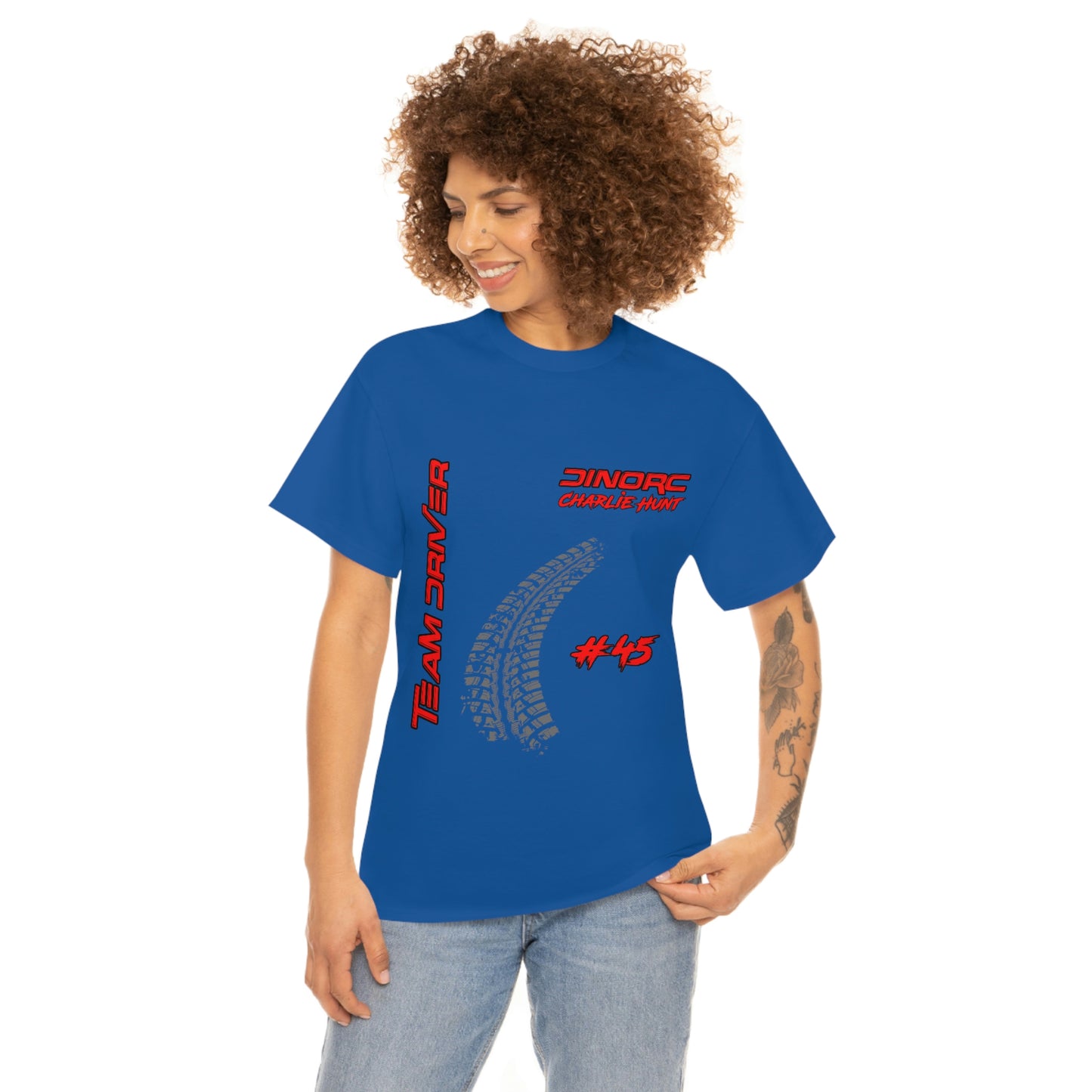 Team Driver Charlie Hunt Front and Back DinoRc Logo T-Shirt S-5x 5 colors