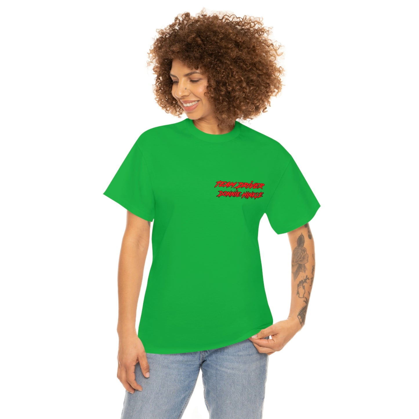 Team Driver Donnie Hinkle Front Back DinoRc Logo T-Shirt S-5x Black Green