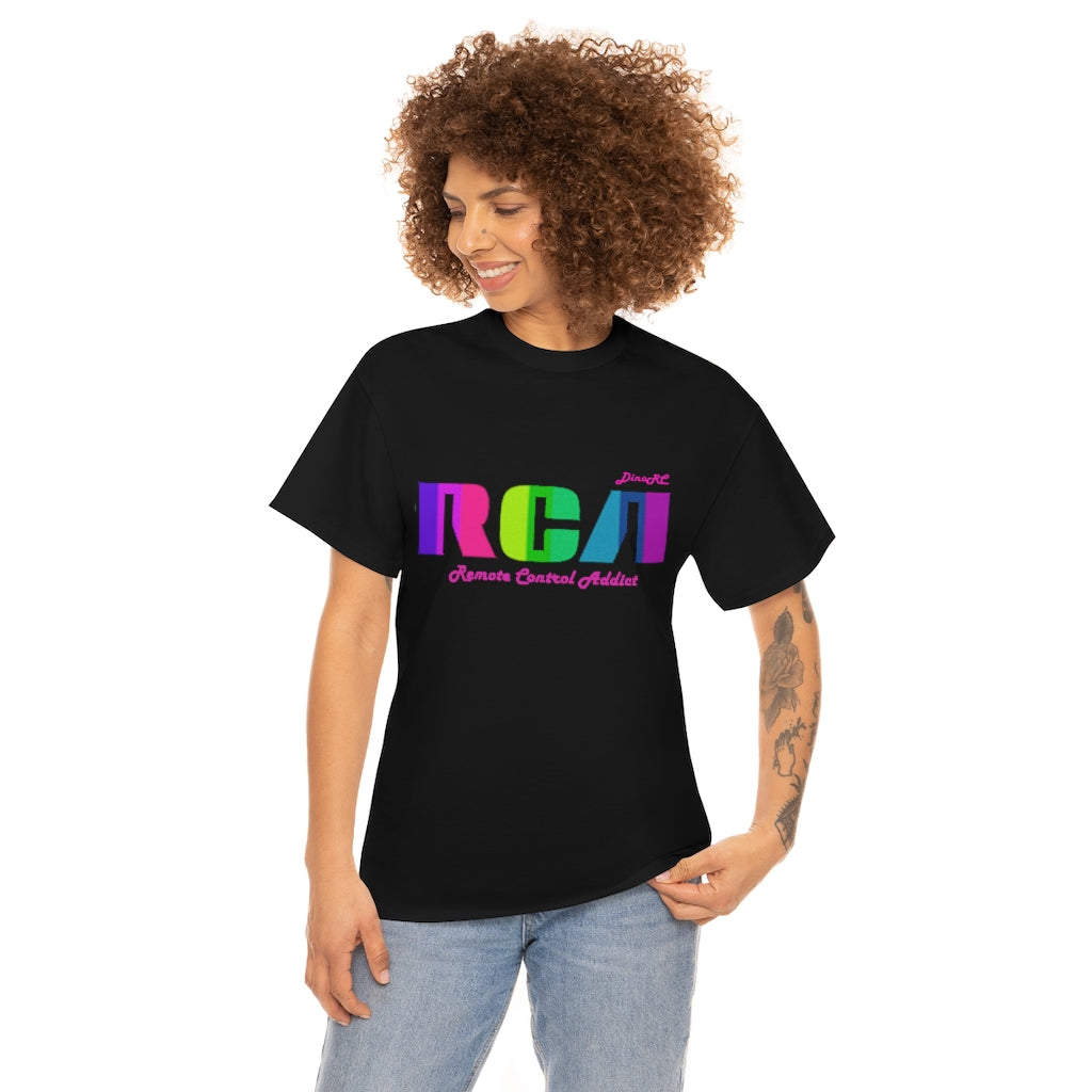 RCA Remote Control Addict DinoRc Logo T-Shirt S-5x Black
