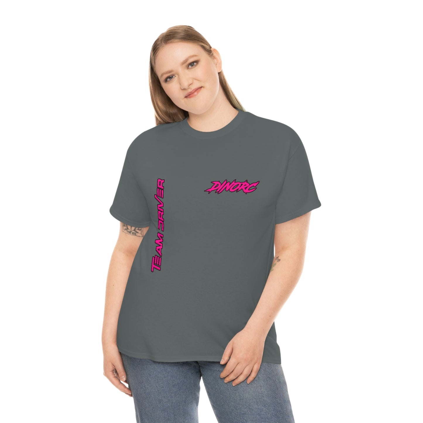 Vertical Team Driver Dino's Divas Front and Back DinoRc Logo T-Shirt S-5x 5 colors
