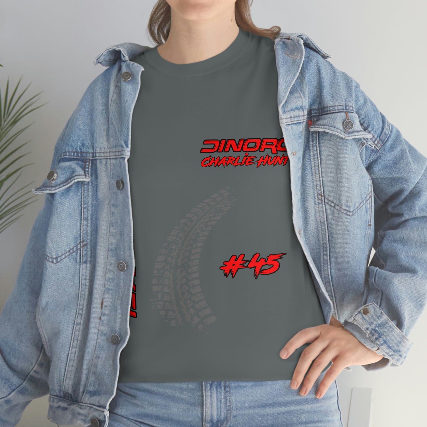Team Driver Charlie Hunt Front and Back DinoRc Logo T-Shirt S-5x 5 colors