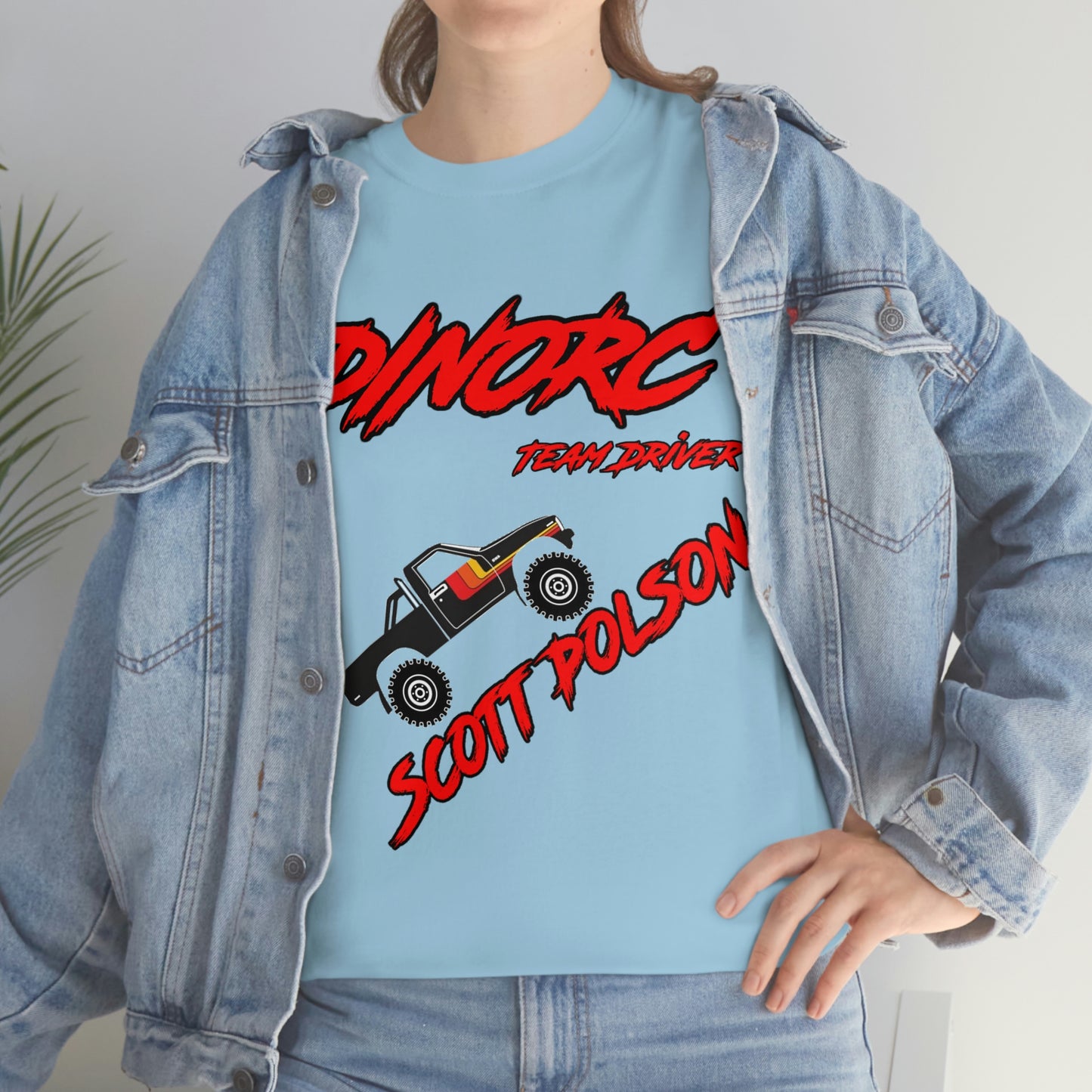 Team Driver Scott Polson truck logo Front and Back DinoRc Logo T-Shirt S-5x 5 colors
