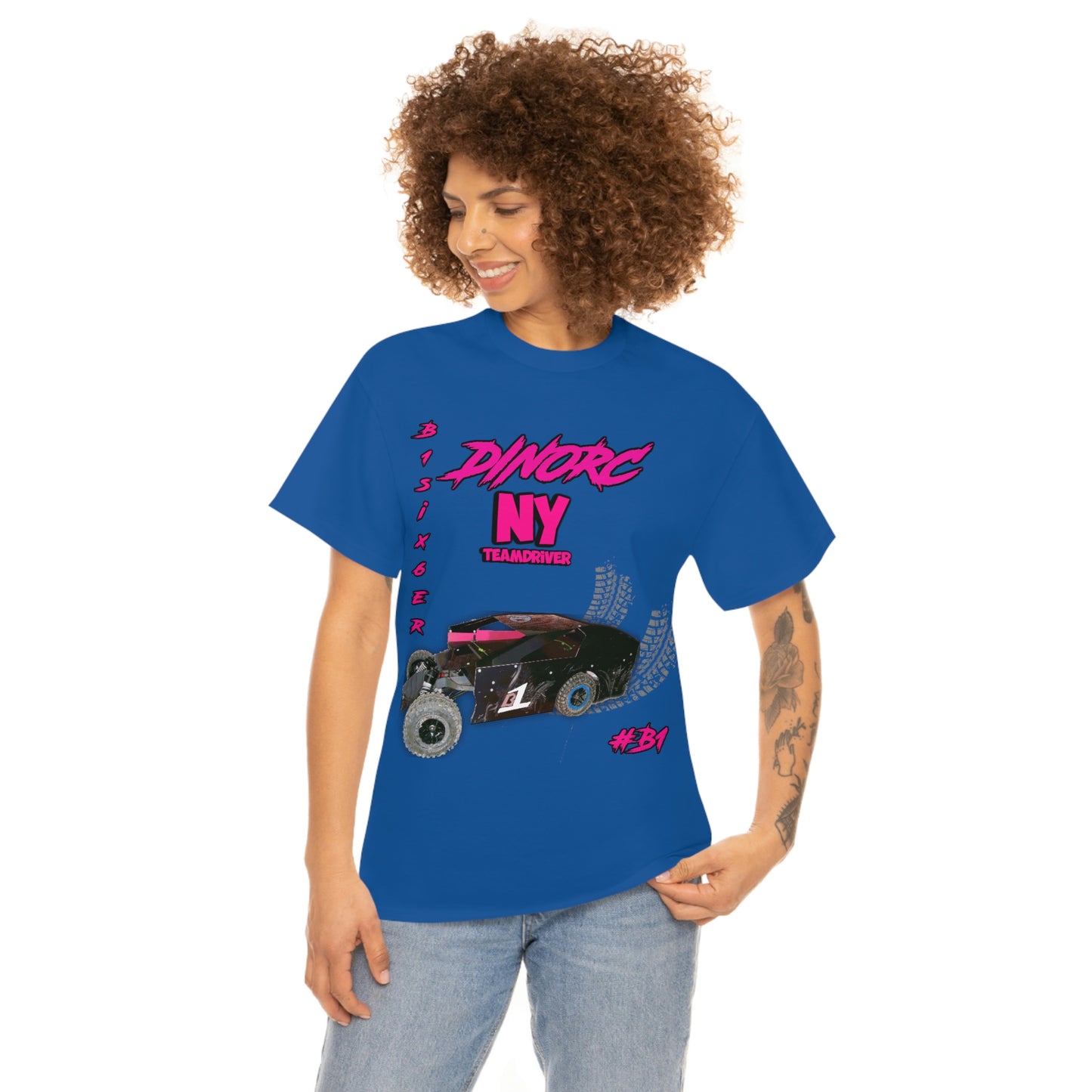 Team Driver Cherry Cherokee Front and Back DinoRc Logo T-Shirt S-5x 5 colors