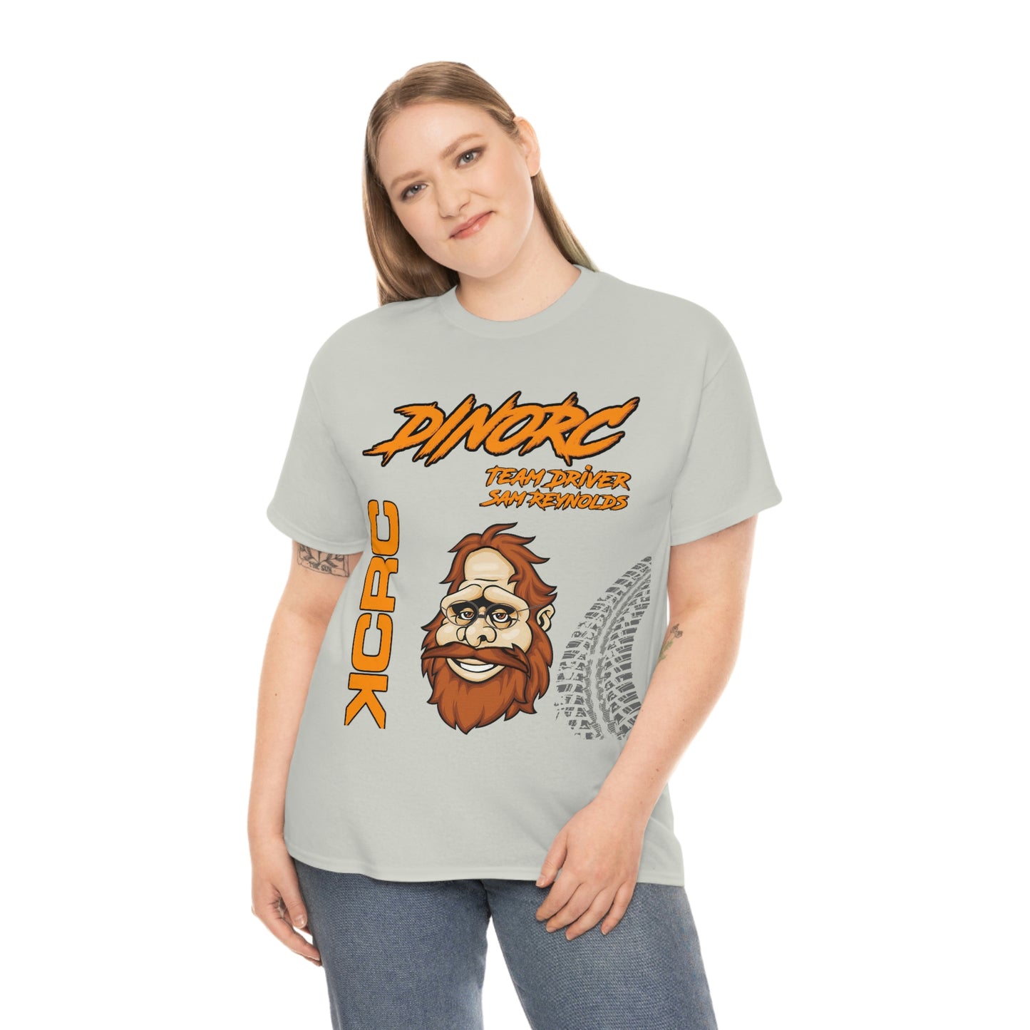 Team Driver Sam Reynolds Front and Back DinoRc Logo T-Shirt S-5x 5 colors