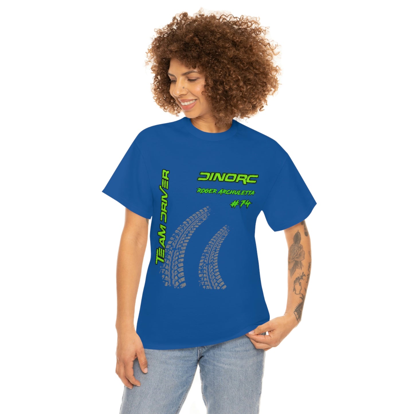 Team Driver Roger Archuletta Front and Back DinoRc Logo T-Shirt S-5x 5 colors