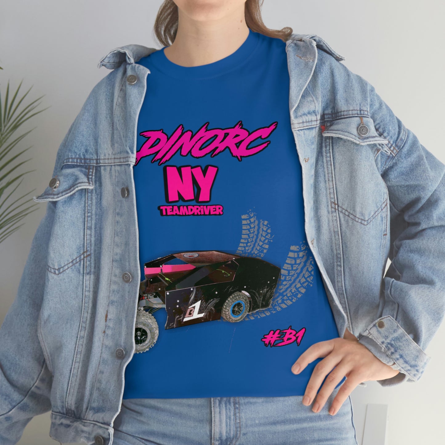 Team Driver Cherry Cherokee Front and Back DinoRc Logo T-Shirt S-5x 5 colors
