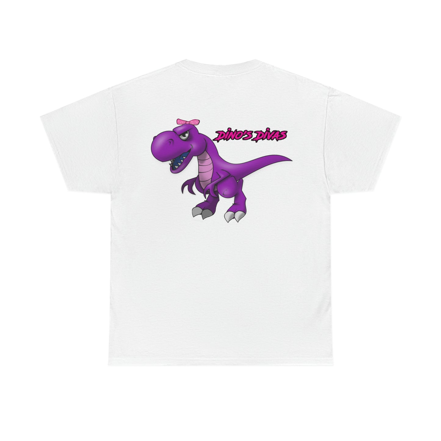 Vertical Team Driver Dino's Divas Front and Back DinoRc Logo T-Shirt S-5x 5 colors