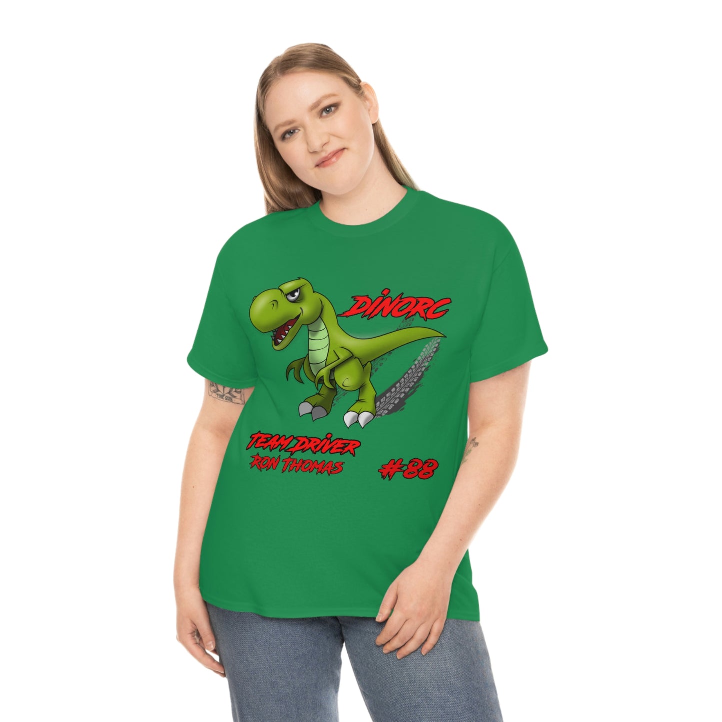 Team Driver Ron Thomas and 30' Ford Coupe Front and Back DinoRc Logo T-Shirt S-5x 5 colors