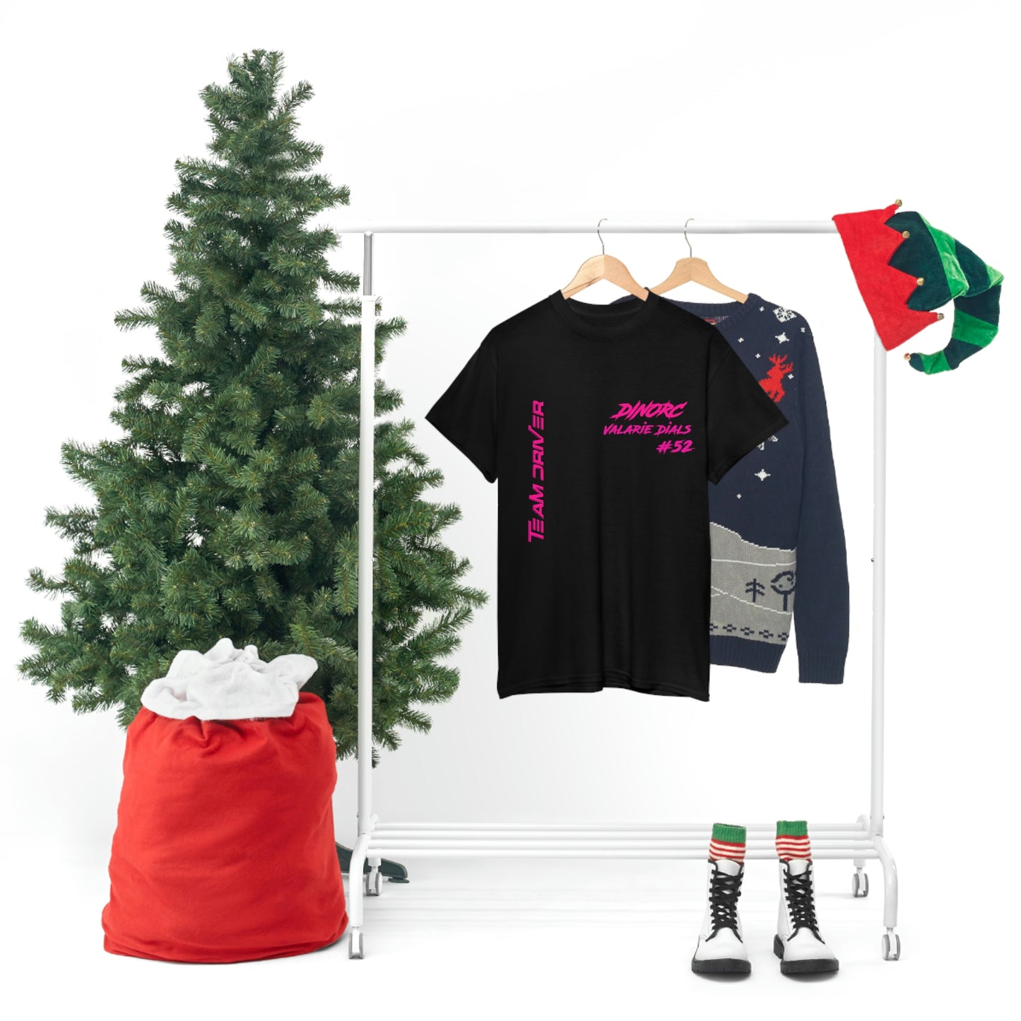 Team Driver Valarie Dials Dino's Divas Front and Back DinoRc Logo T-Shirt S-5x 5 colors