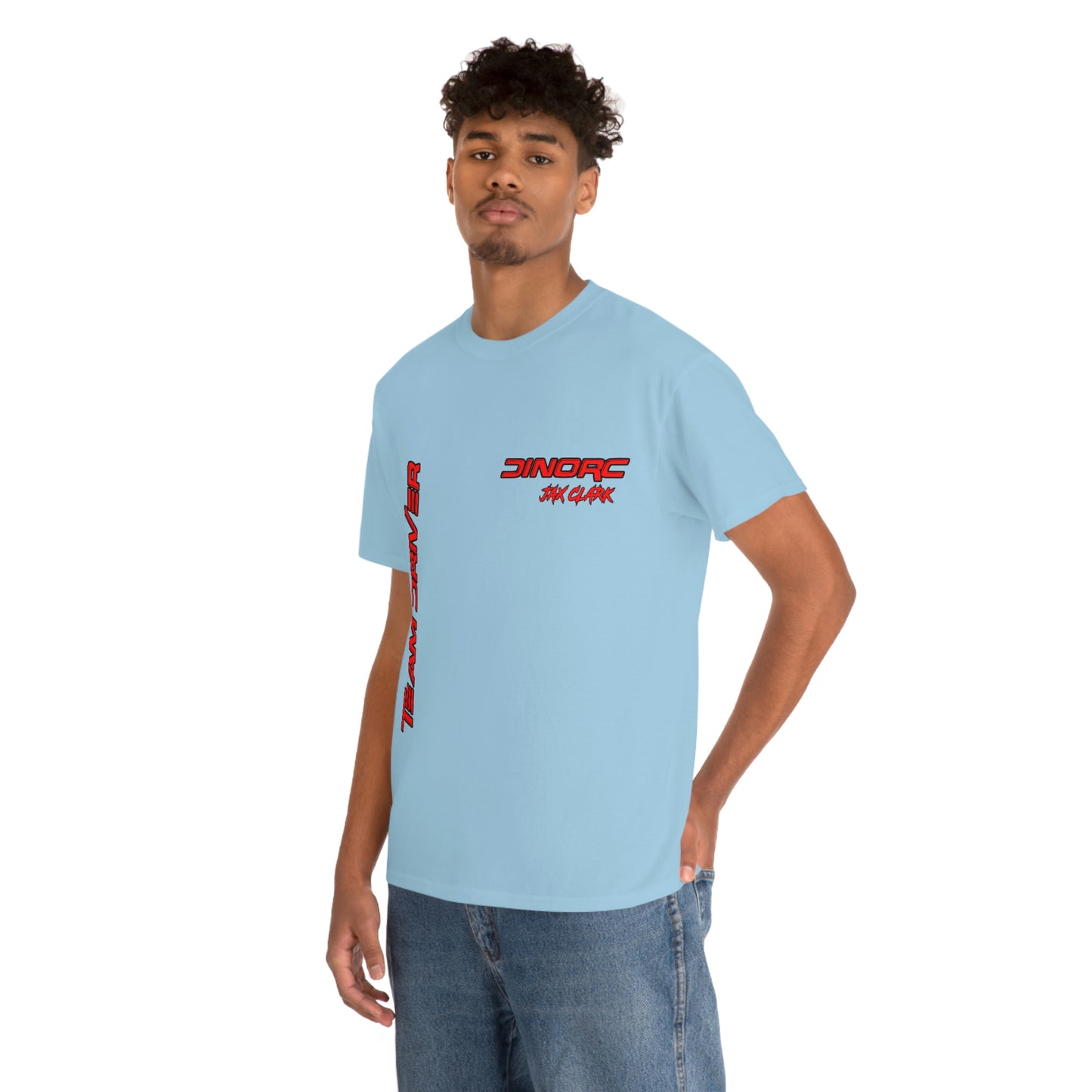 Team Driver Jax Clark Front and Back DinoRc Logo T-Shirt S-5x 5 colors