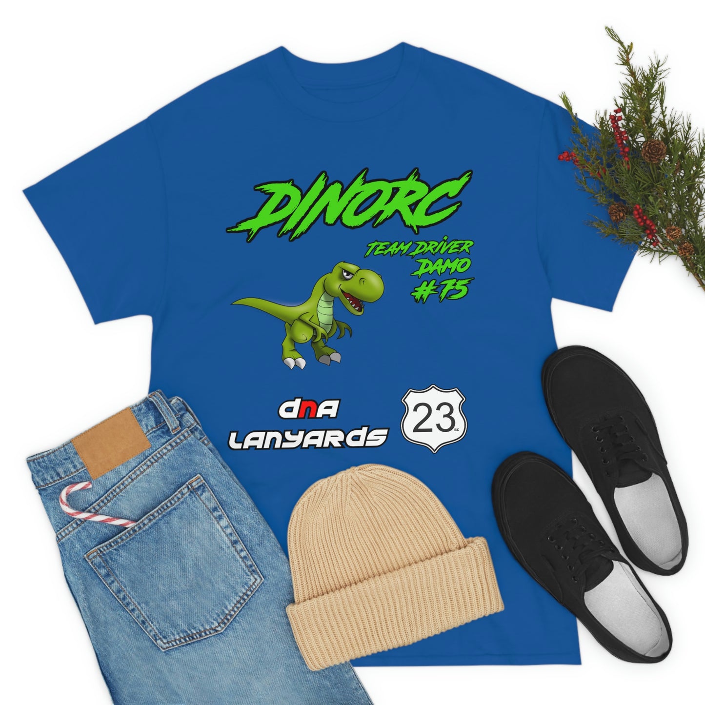 Team Driver DNA Lanyards Front and Back DinoRc Logo T-Shirt S-5x 5 colors