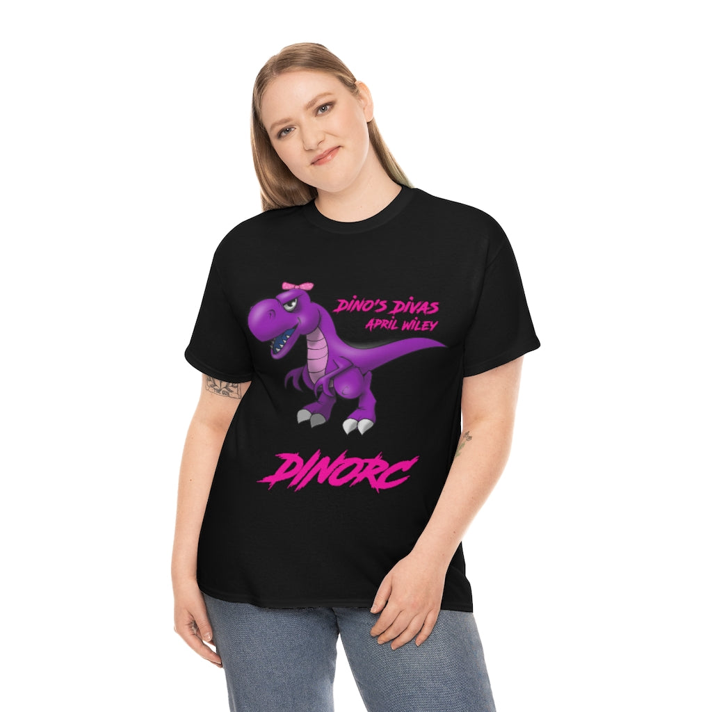 April Wiley Team Driver Dino's Divas DinoRc Logo T-Shirt S-5x