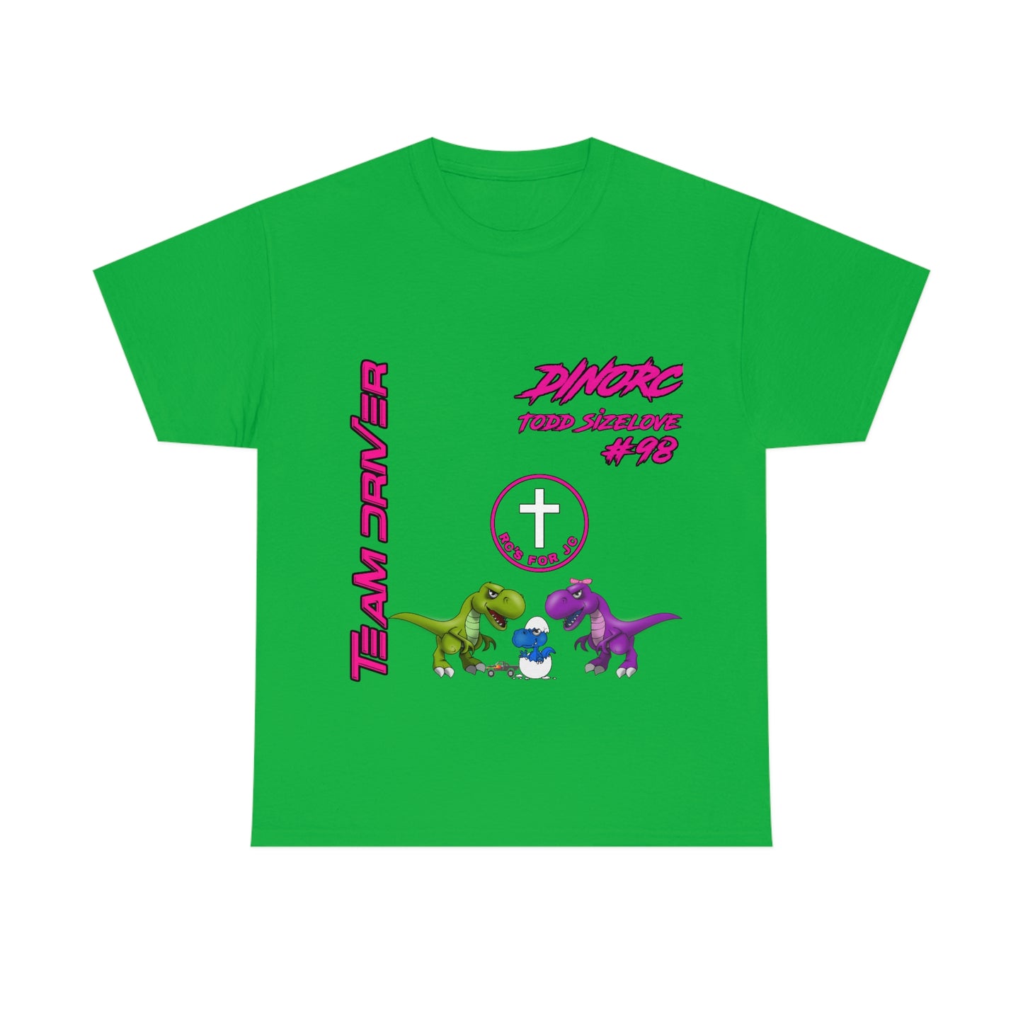 Team Driver Todd Sizelove truck logo Front and Back DinoRc Logo T-Shirt S-5x 5 colors