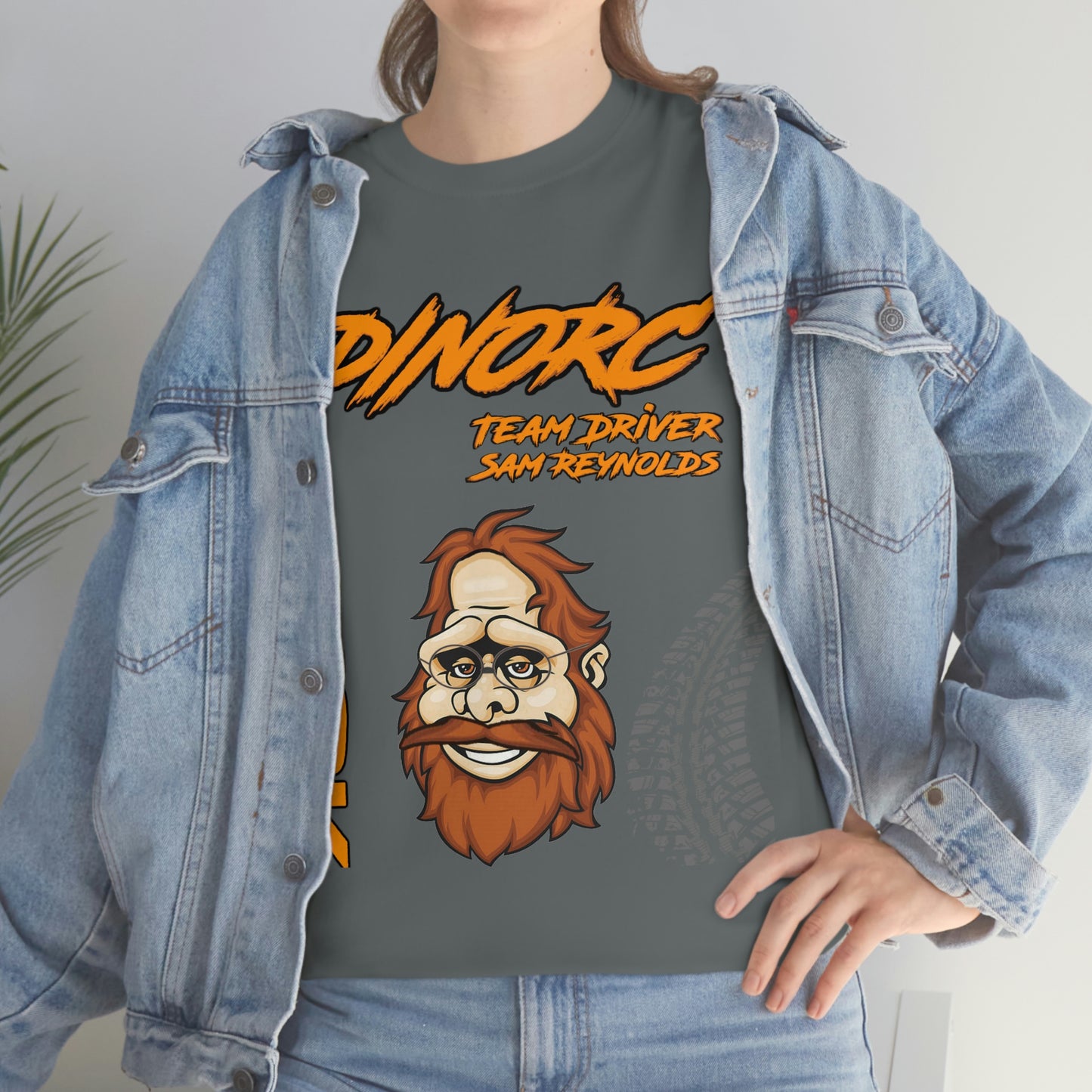 Team Driver Sam Reynolds Front and Back DinoRc Logo T-Shirt S-5x 5 colors