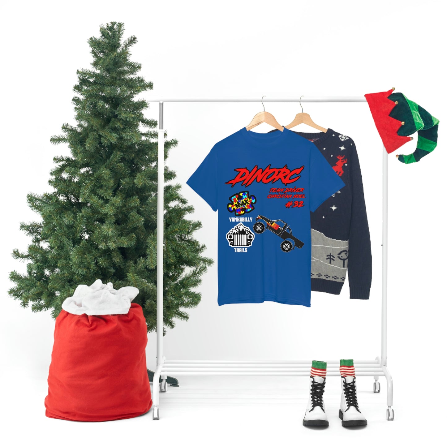 Team Driver Christian Noel truck logo Front and Back DinoRc Logo T-Shirt S-5x 5 colors