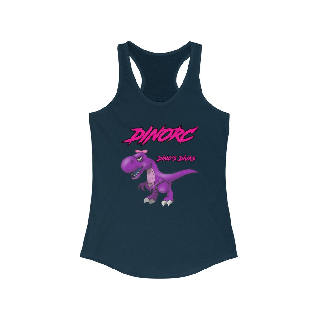 Dino's Divas DinoRC Logo Women's Ideal Racerback Tank