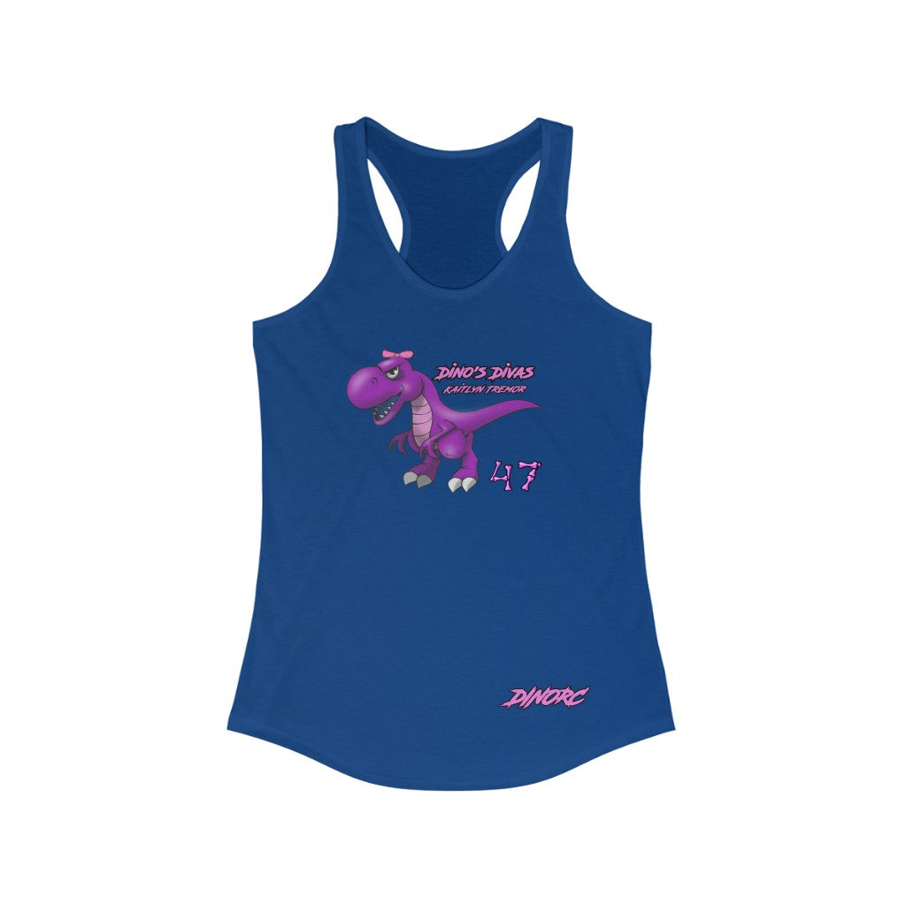 Kaitlyn Tremor Dino's Divas Women's Ideal Racerback Tank 2
