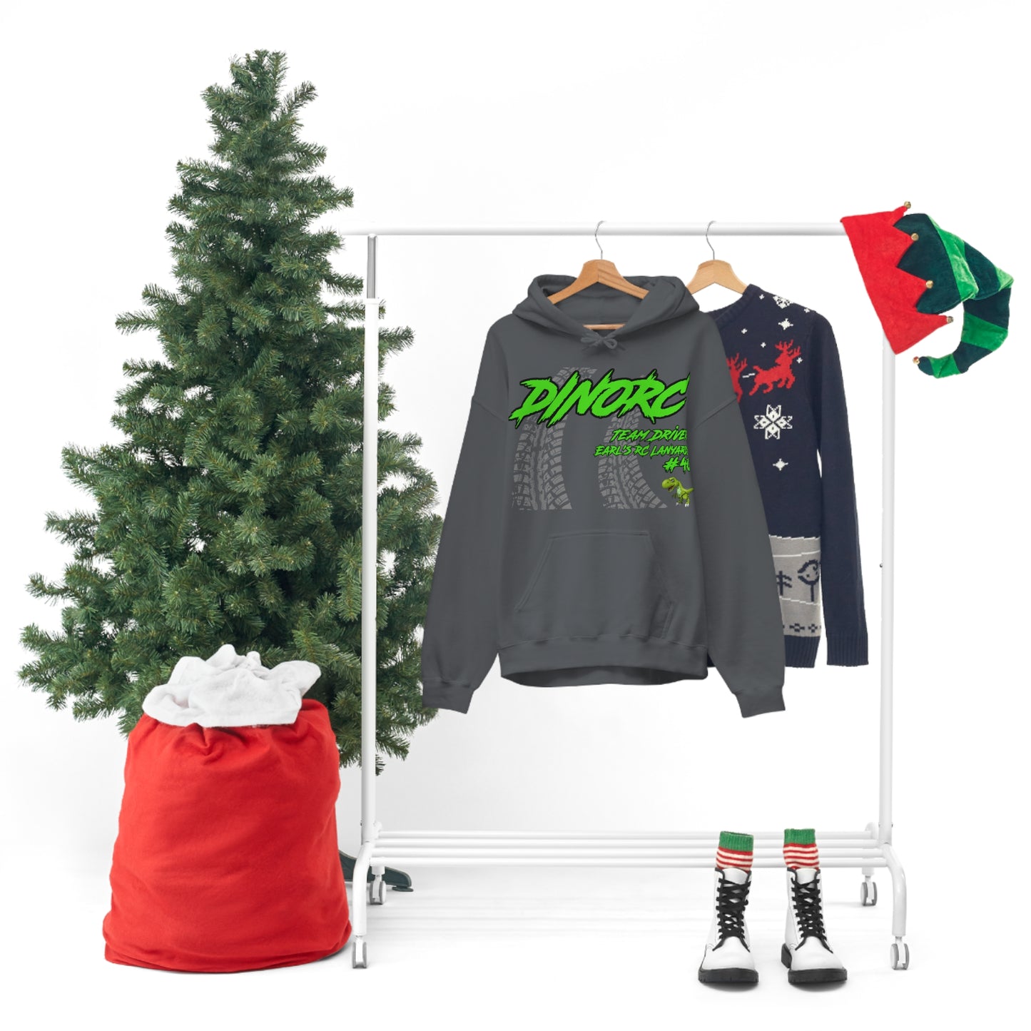 Team Driver Earl's RC Lanyards DinoRC Logo Hooded Sweatshirt Heavy Blend™ Hooded Sweatshirt