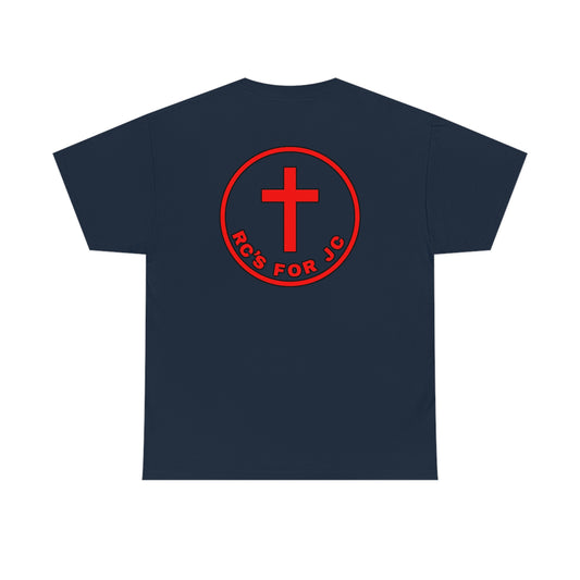 RCSFORJC Front Back Red Logo T-Shirt S-5x