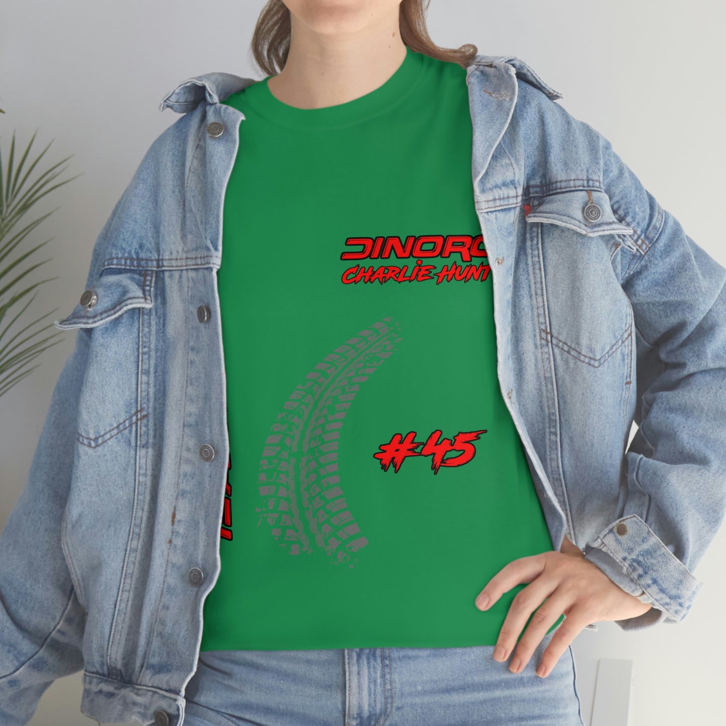 Team Driver Charlie Hunt Front and Back DinoRc Logo T-Shirt S-5x 5 colors