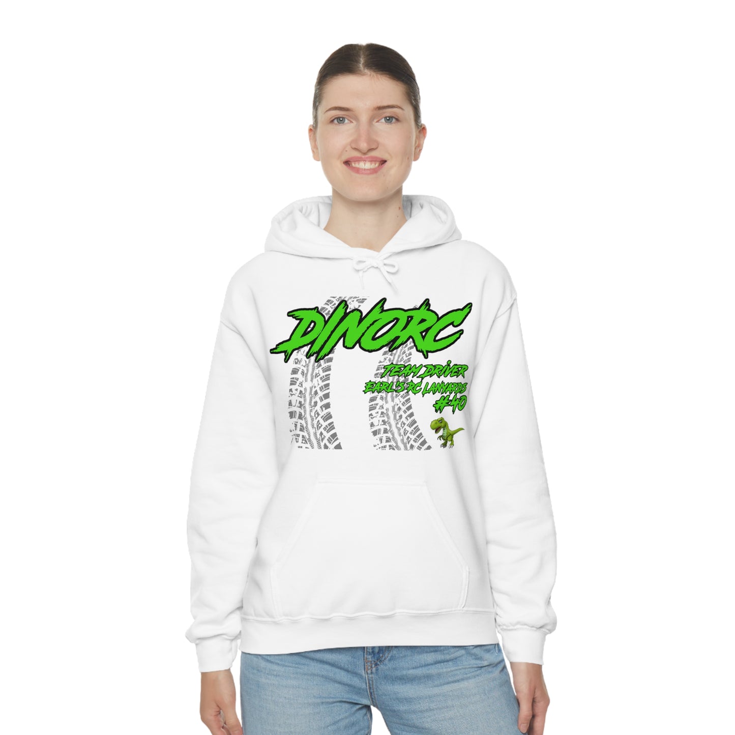 Team Driver Earl's RC Lanyards DinoRC Logo Hooded Sweatshirt Heavy Blend™ Hooded Sweatshirt