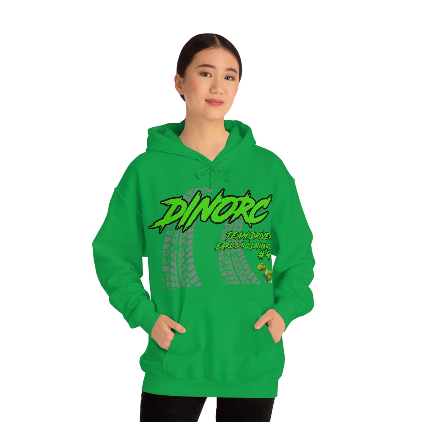 Team Driver Earl's RC Lanyards DinoRC Logo Hooded Sweatshirt Heavy Blend™ Hooded Sweatshirt