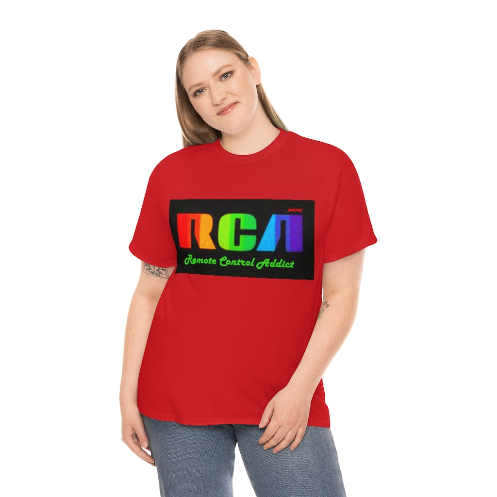 RCA Remote Control Addict DinoRc Logo T-Shirt S-5x Black White Green Blue Red