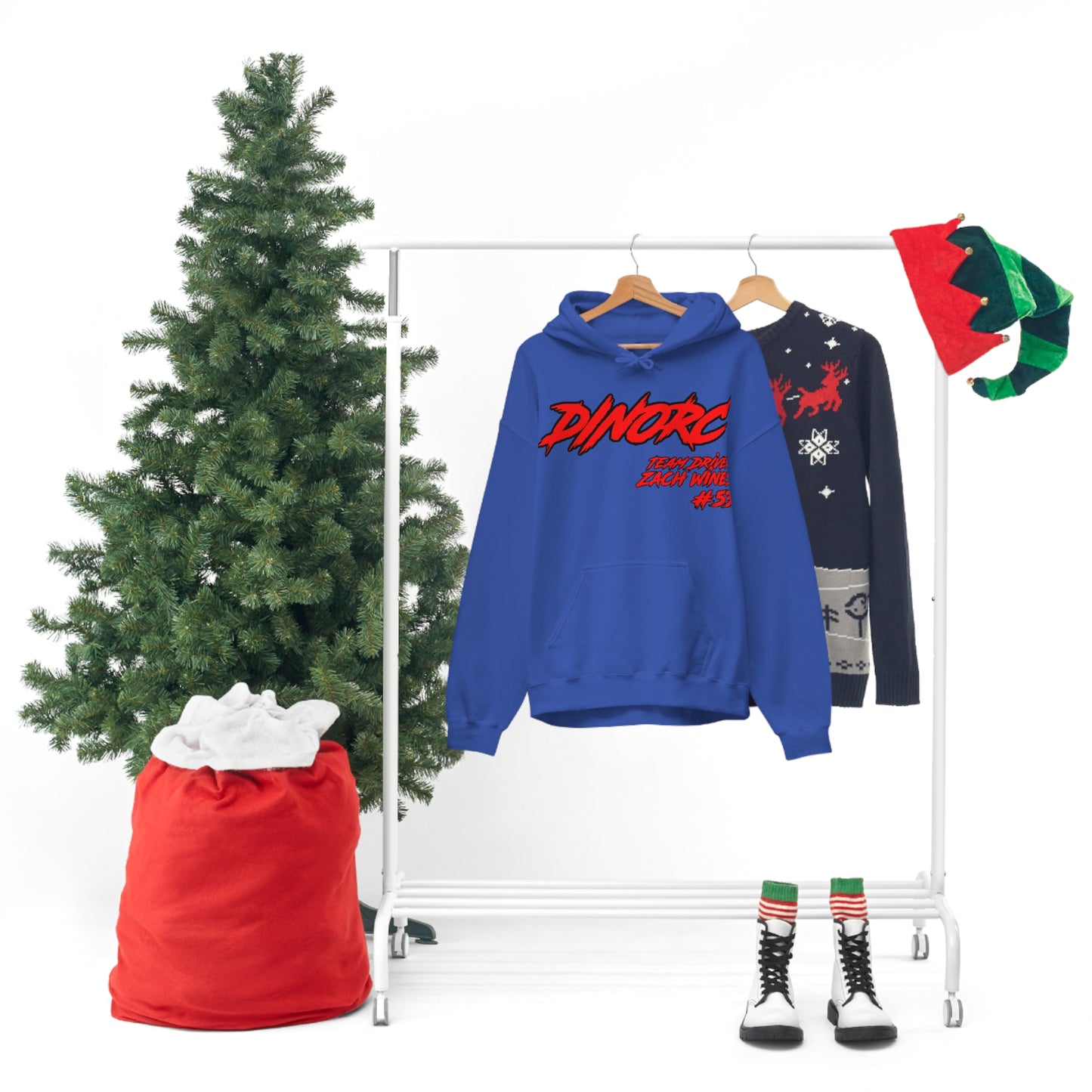 Team Driver Zach Wines DinoRC Logo Hooded Sweatshirt Heavy Blend™ Hooded Sweatshirt