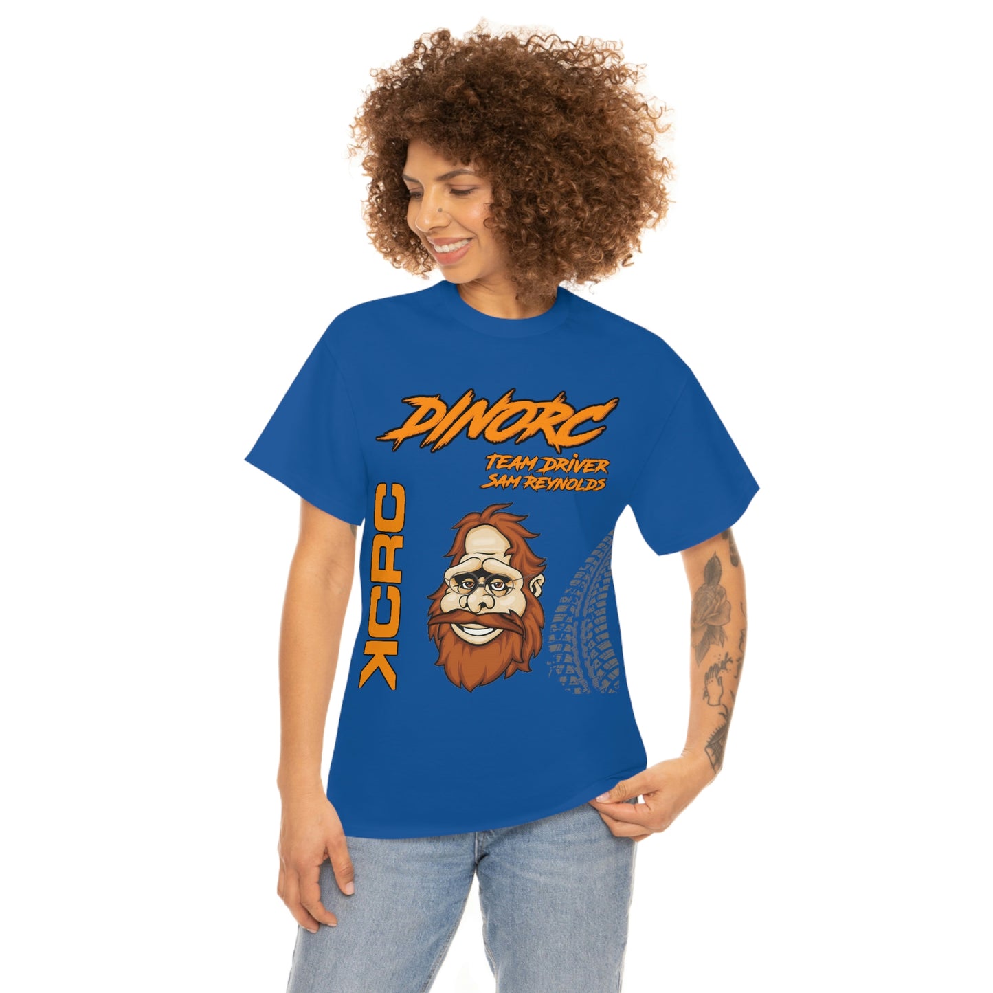 Team Driver Sam Reynolds Front and Back DinoRc Logo T-Shirt S-5x 5 colors