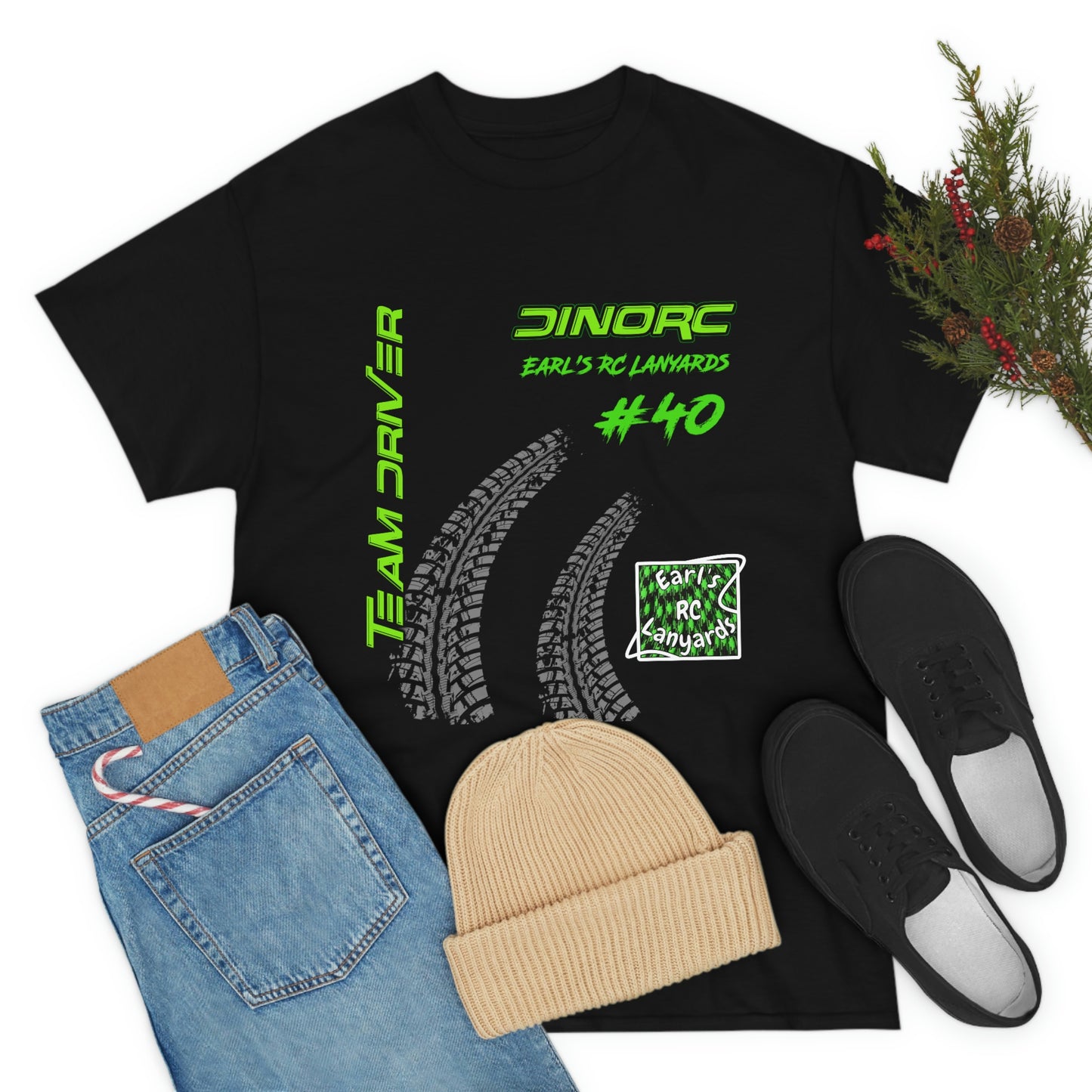 Team Driver Earl's RC Lanyards Front and Back DinoRc Logo T-Shirt S-5x 5 colors