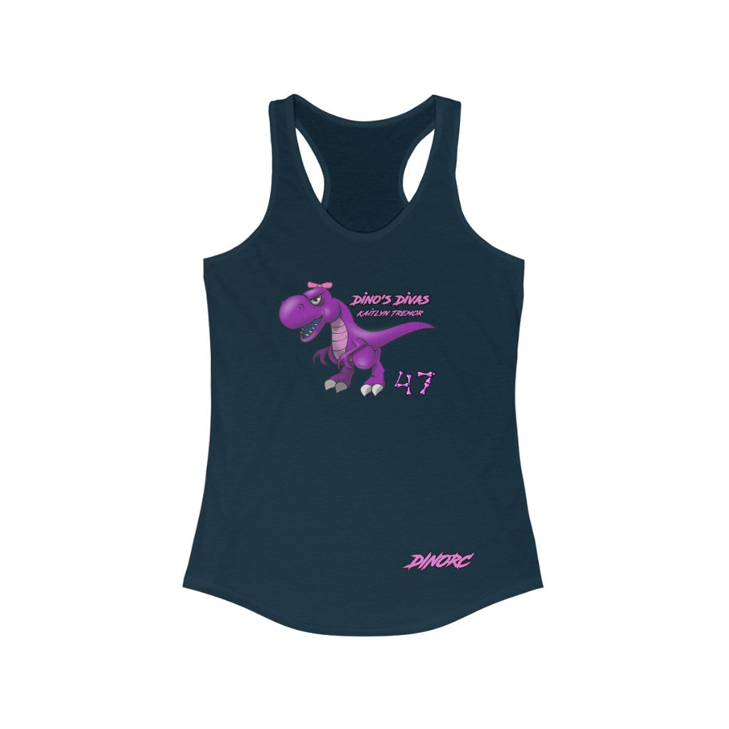 Kaitlyn Tremor Dino's Divas Women's Ideal Racerback Tank 2