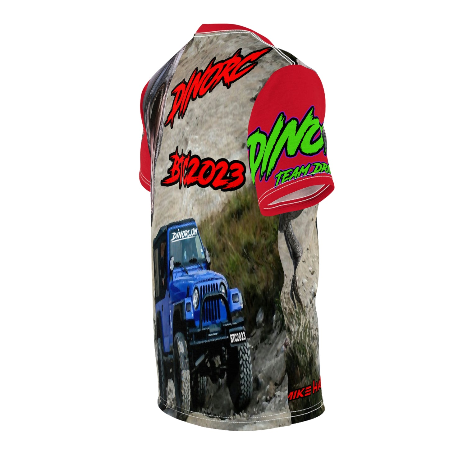 Mike Hammond Team Driver DinoRC BTC2023 Team Driver T Shirt Red Sleeves