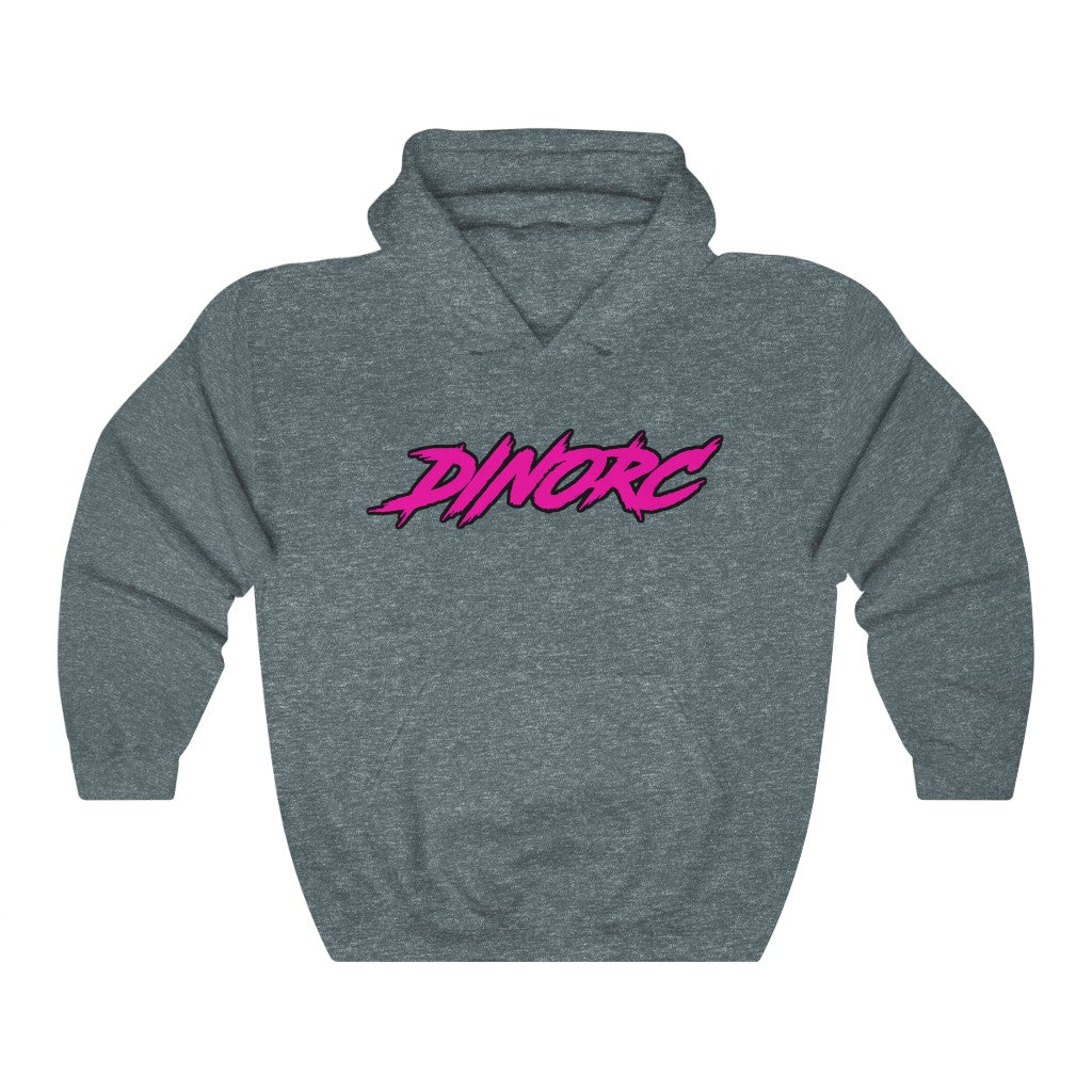 Dino's Diva Hearts #90 front back Heavy Blend™ Hooded Sweatshirt