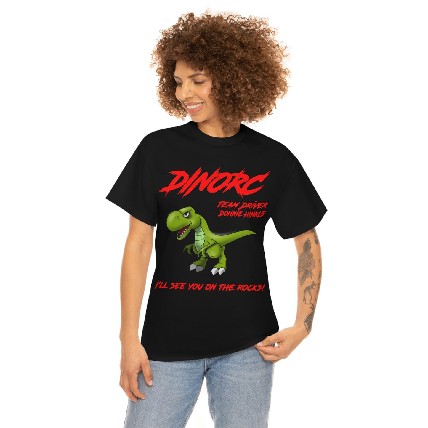 Copy of Team Driver Cody Rowe Front and Back DinoRc Logo T-Shirt S-5x 5 colors