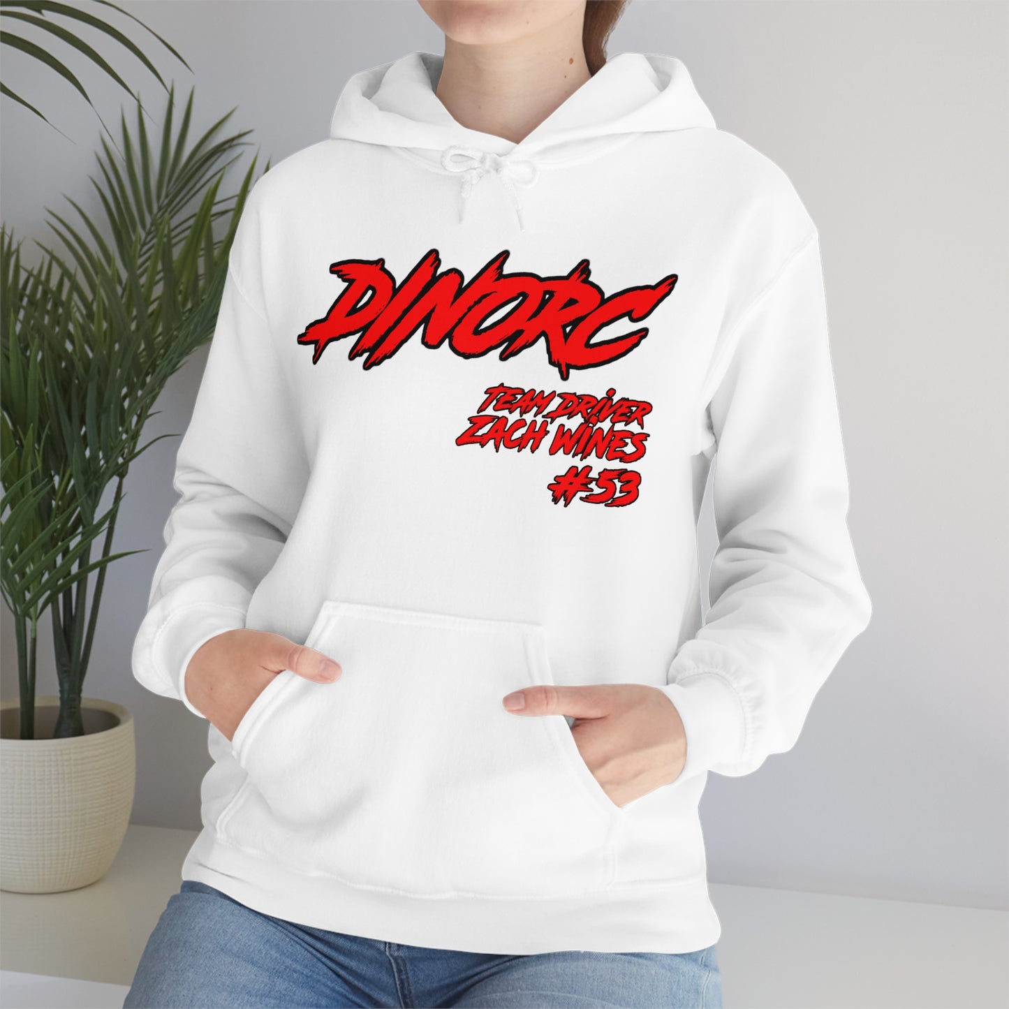 Team Driver Zach Wines DinoRC Logo Hooded Sweatshirt Heavy Blend™ Hooded Sweatshirt