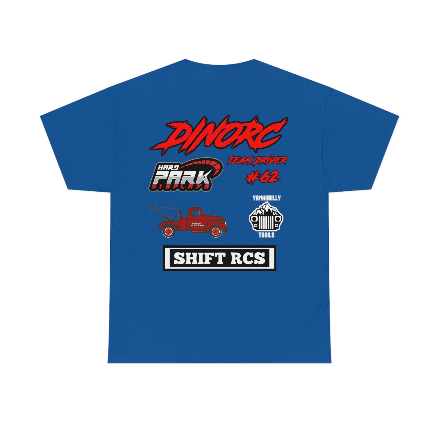Team Driver Colton Mcgee truck logo Front and Back DinoRc Logo T-Shirt S-5x 5 colors