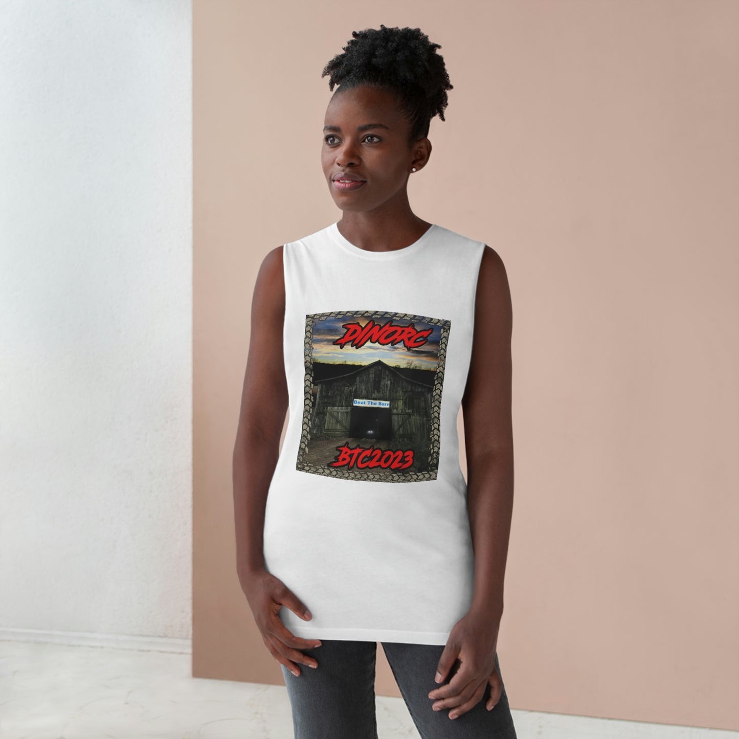 BTC DinoRC Barn Headlights Brake Lights Sleeveless T Shirt