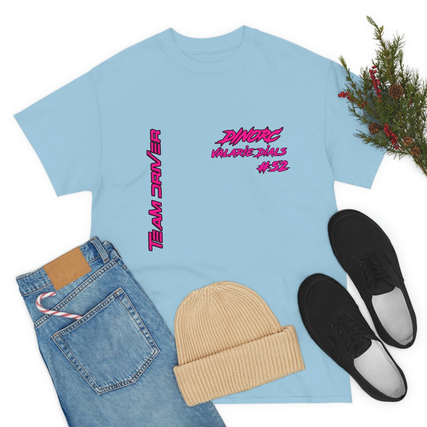 Team Driver Valarie Dials Dino's Divas Front and Back DinoRc Logo T-Shirt S-5x 5 colors