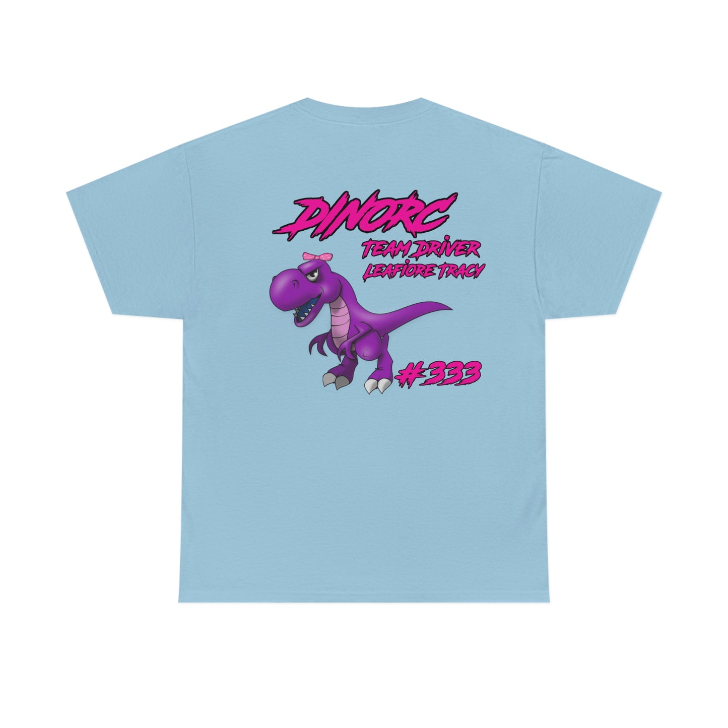 Vertical Team Driver Leafiore Alongi Tracy Dino's Divas Front and Back DinoRc Logo T-Shirt S-5x 5 colors