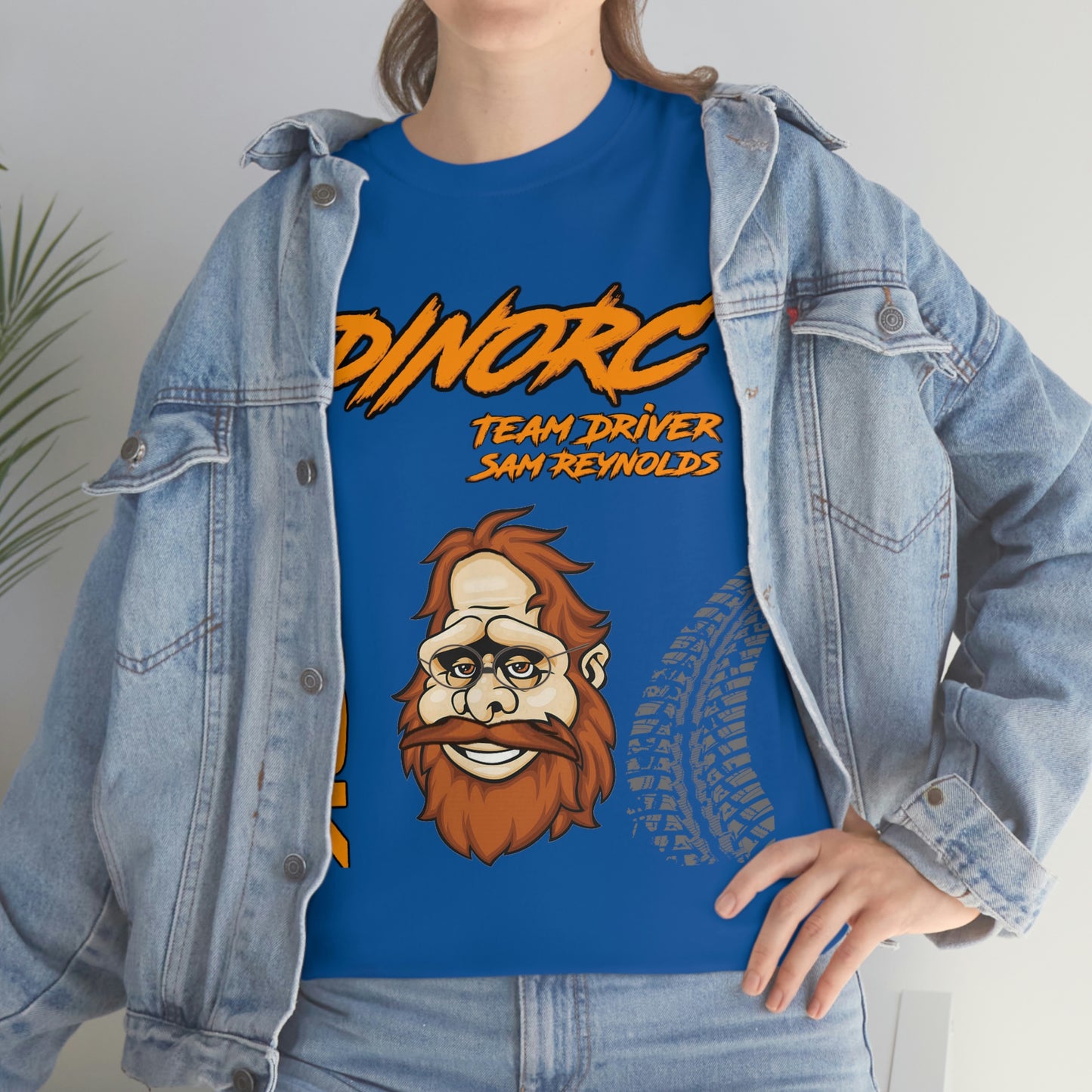 Team Driver Sam Reynolds Front and Back DinoRc Logo T-Shirt S-5x 5 colors