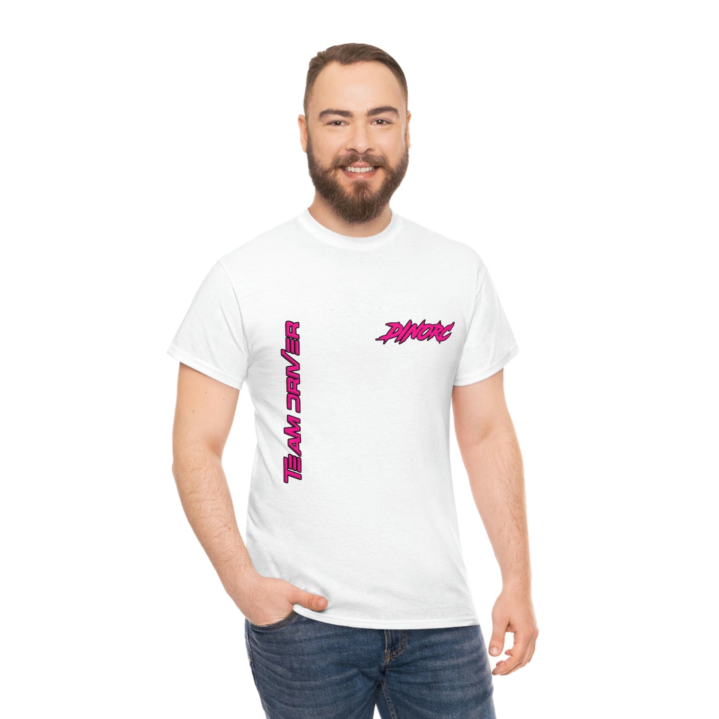 Vertical Team Driver Dino's Divas Front and Back DinoRc Logo T-Shirt S-5x 5 colors