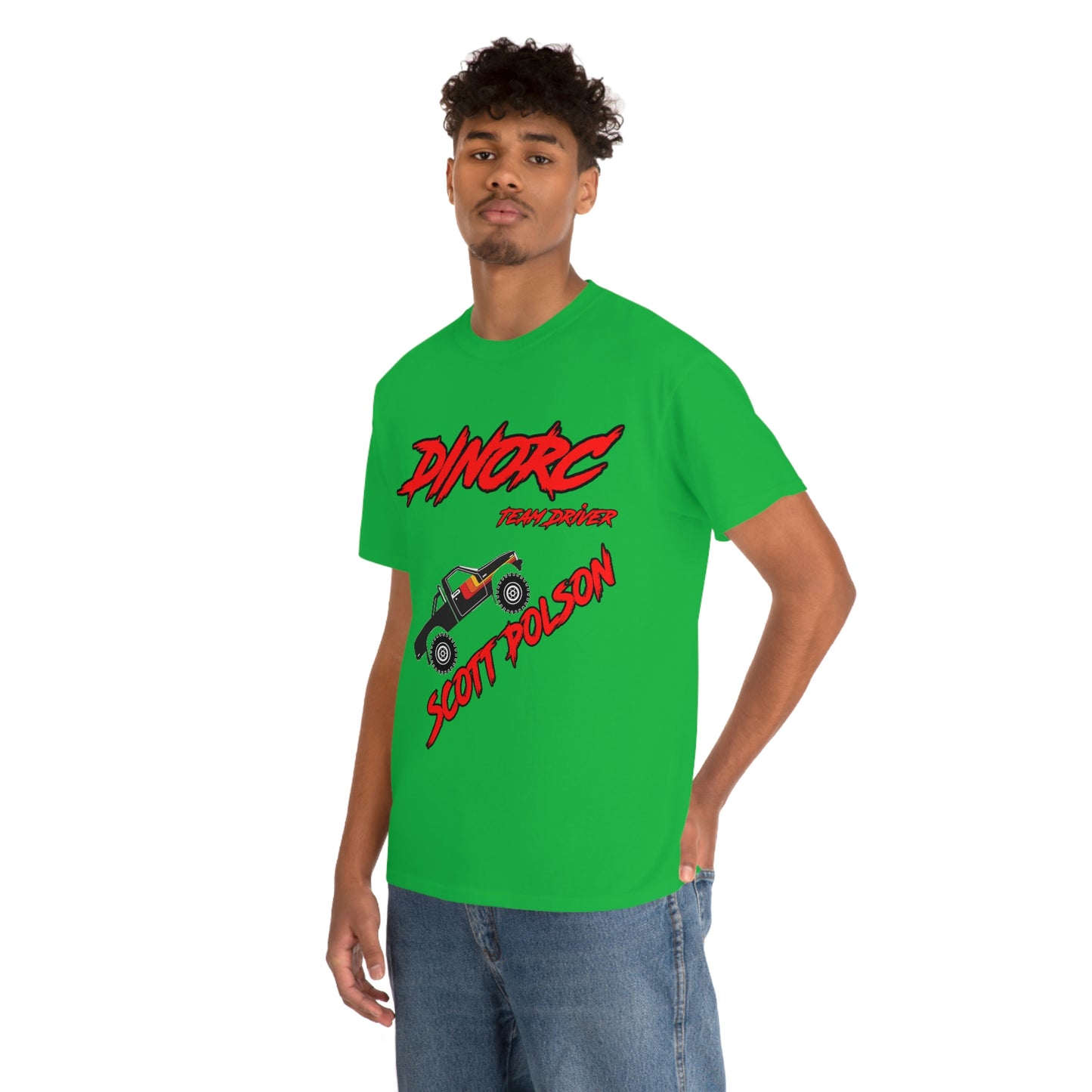 Team Driver Scott Polson truck logo Front and Back DinoRc Logo T-Shirt S-5x 5 colors