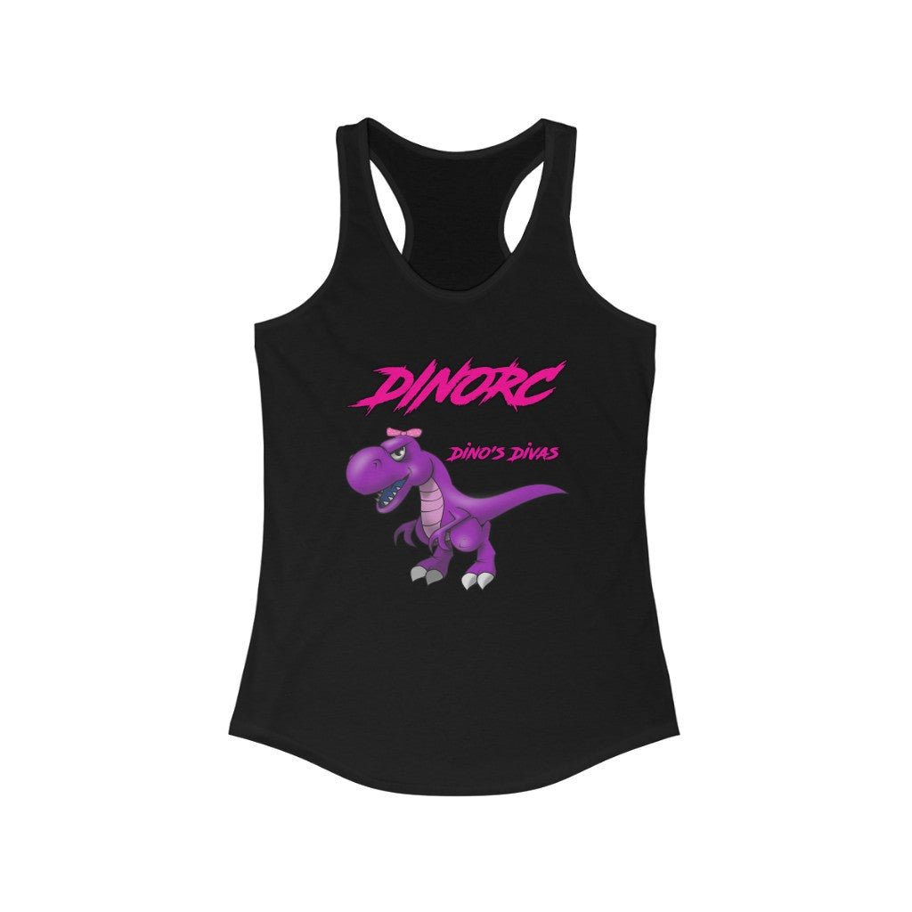 Dino's Divas DinoRC Logo Women's Ideal Racerback Tank