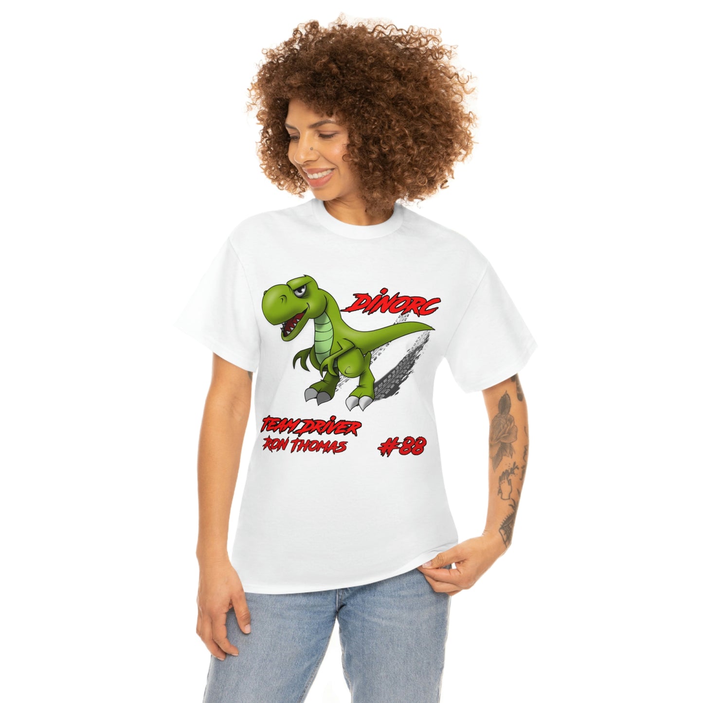 Team Driver Ron Thomas and 30' Ford Coupe Front and Back DinoRc Logo T-Shirt S-5x 5 colors