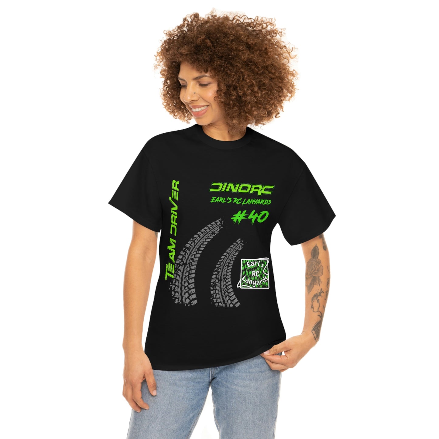 Team Driver Earl's RC Lanyards Front and Back DinoRc Logo T-Shirt S-5x 5 colors