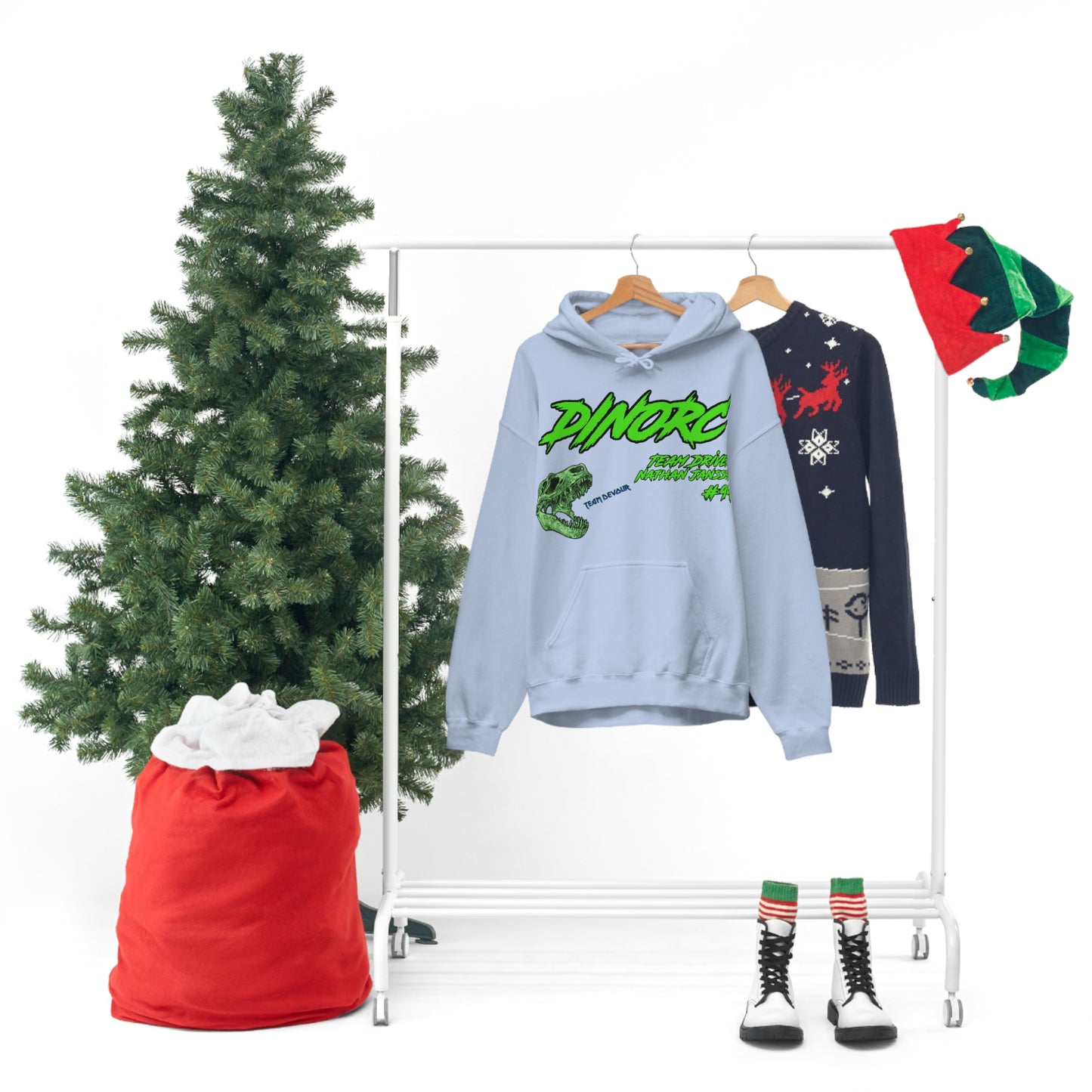 Team Driver Nathan Jansson DinoRC Logo Hooded Sweatshirt Heavy Blend™ Hooded Sweatshirt