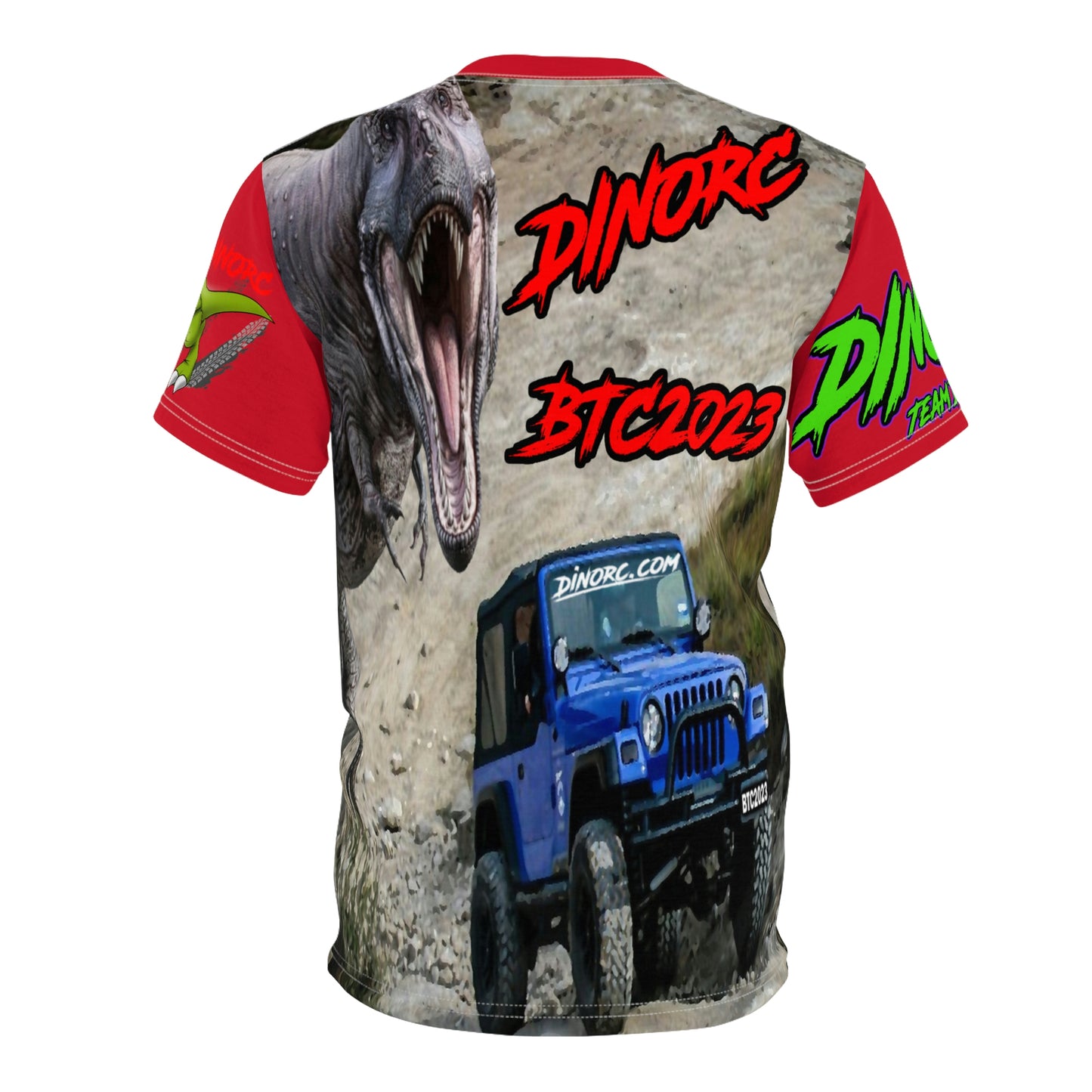 Mike Hammond Team Driver DinoRC BTC2023 Team Driver T Shirt Red Sleeves