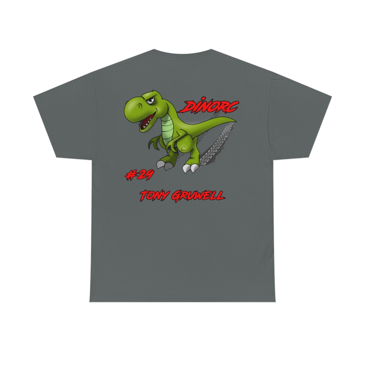 Team Driver Tony Gruwell Front and Back DinoRc Logo T-Shirt S-5x 5 colors